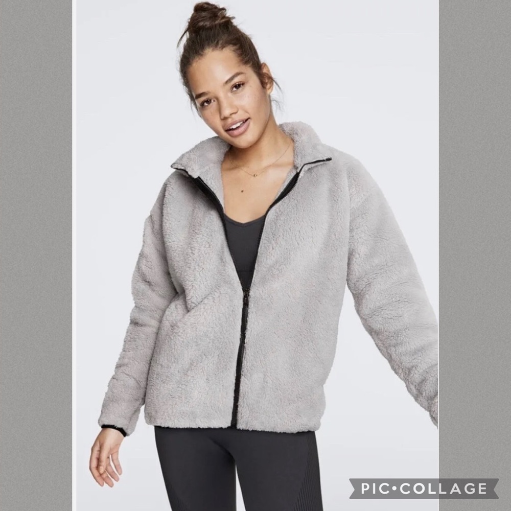 Victoria's Secret Pink Large Polar Fleece Full-
zip Nwt Awesome VS COMFY COZY